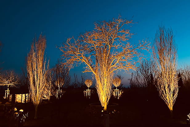 Gemütliche Lichtkonzepte für den Garten – indirekte LED-Beleuchtung Beispiel 3