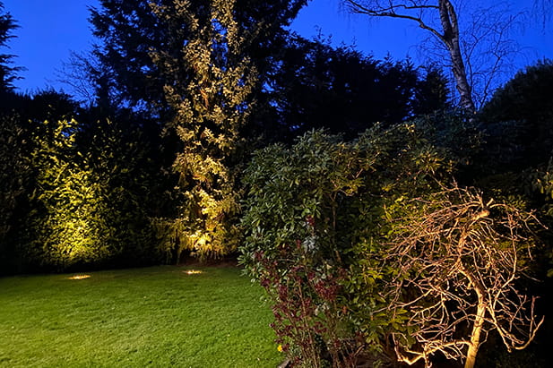 Professionelle Gartenbeleuchtung mit Lichtakzenten – individuelles Konzept Beispiel 4