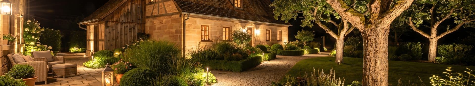 Gartenbeleuchtung in Nürnberg – professionelle Lichtplanung auf Distanz vom Fachbetrieb