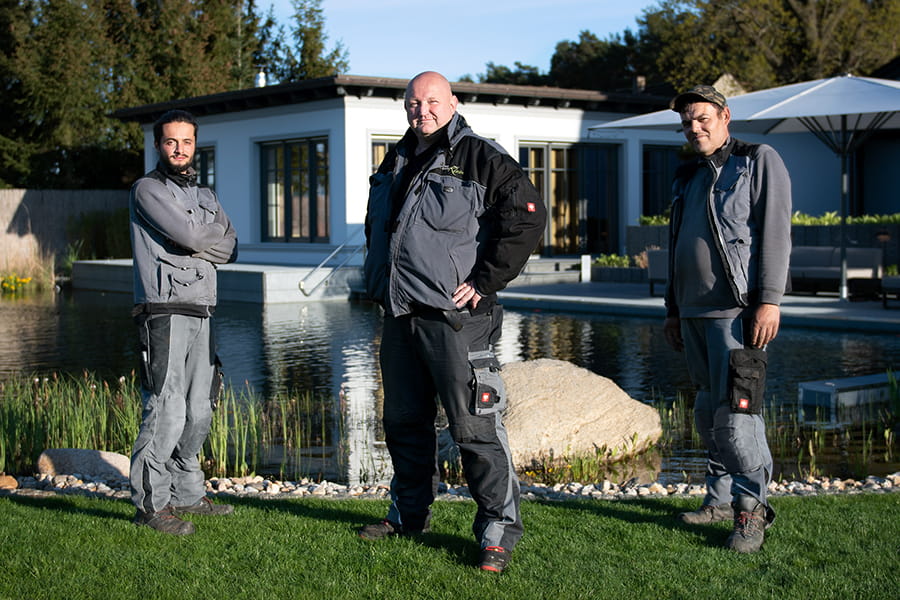 Team von Licht von Klein – Spezialisten für Gartenlicht-Design, Planung & Installation