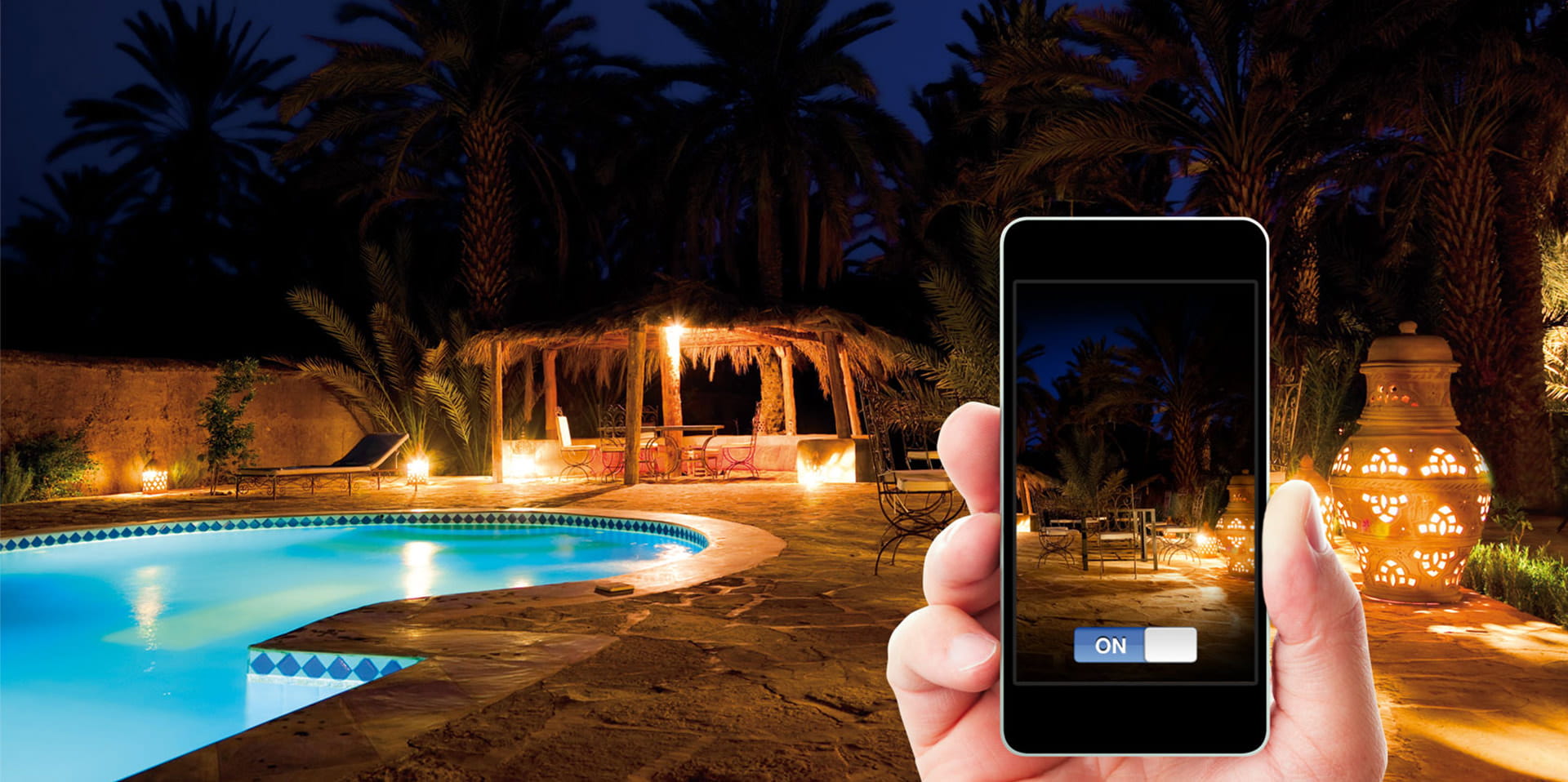 Gartenbeleuchtung Ideen – Smart Home Lichtsteuerung per App