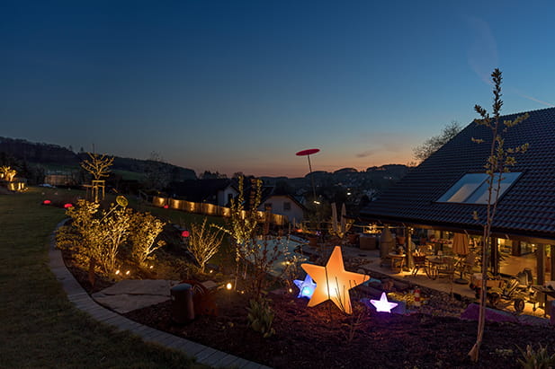 Mediterrane Außenbeleuchtung Lindlar – LED-Lichtdesign für Gärten